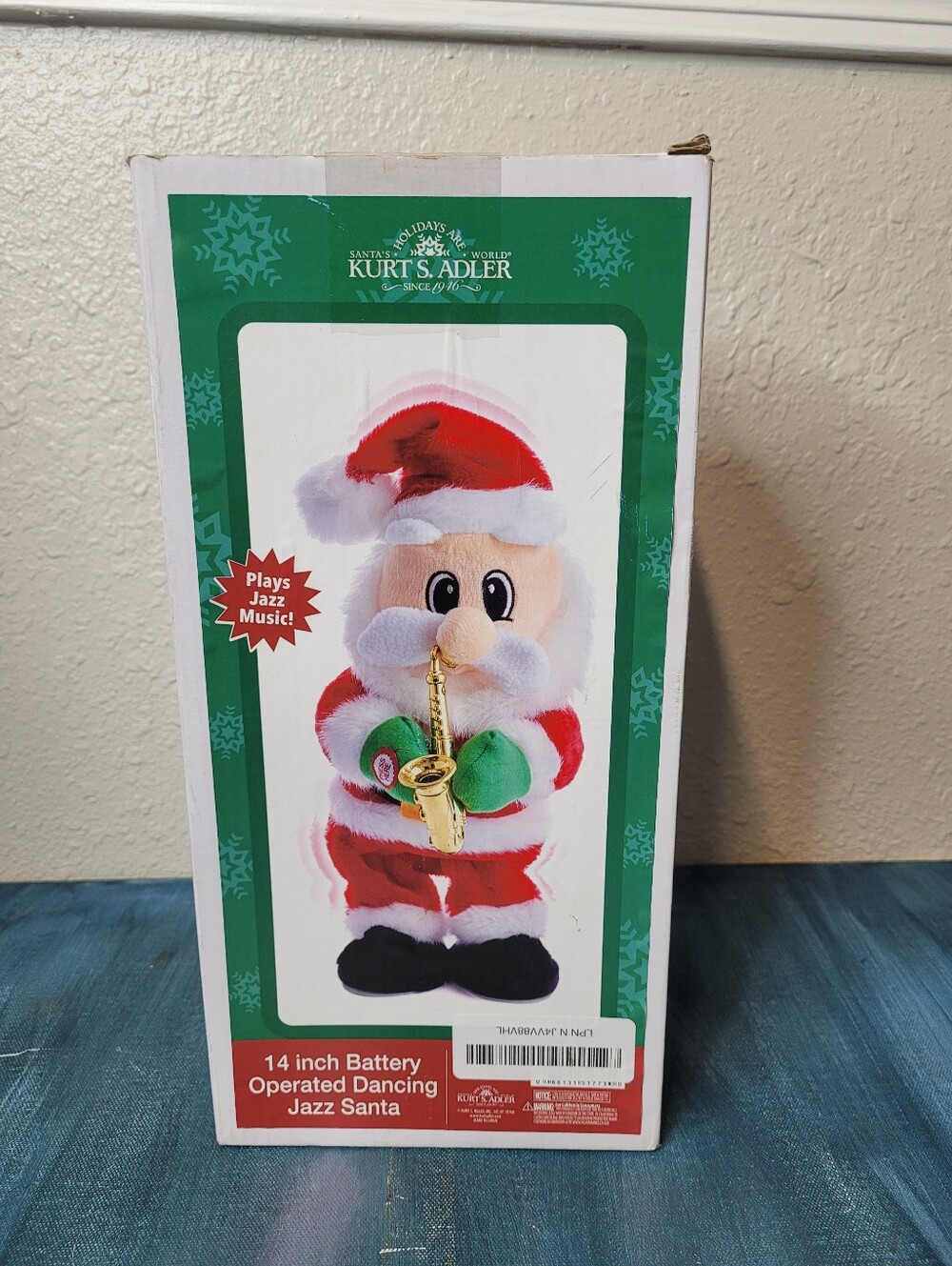 Christmas Jazz Santa 14 Inch Battery Operated Kurt S Adler New
